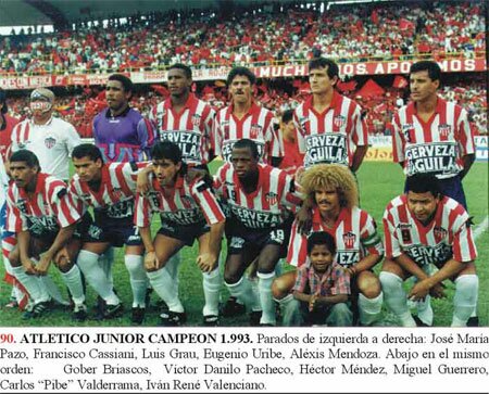 Junior de Barranquilla en 1993 - juniorbarranquilla.com