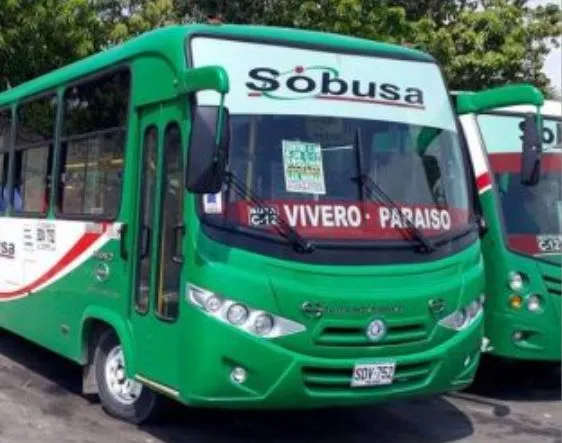 Recorrido Ruta de Bus Sobusa VIVERO PARAÍSO Bus que Cubre la Ruta de Sobusa Vivero Paraíso