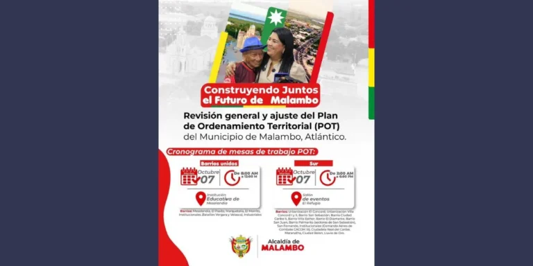 Malambo avanza hacia el futuro: inician talleres para construir el POT 2026-2039